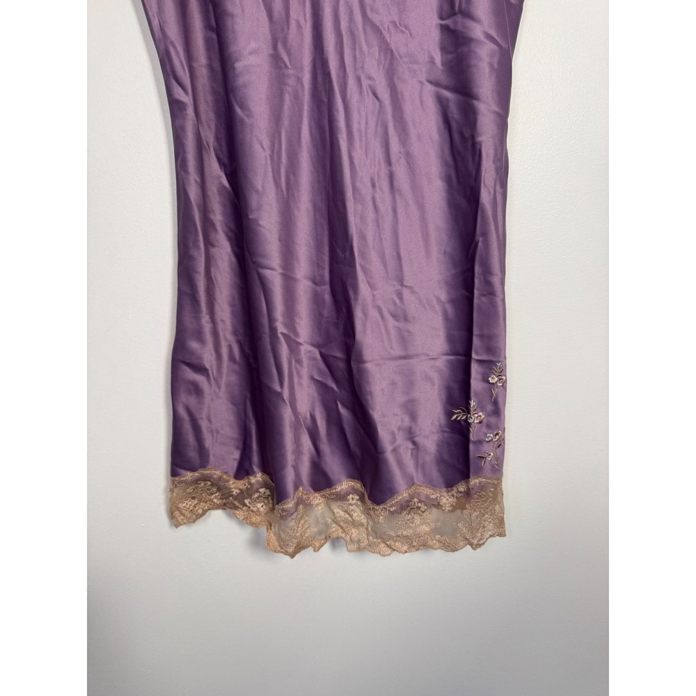 Coquette Bisou Bisou Michele Bohbot Satin Lace Chemise Women Medium Purple - Picture 9 of 9